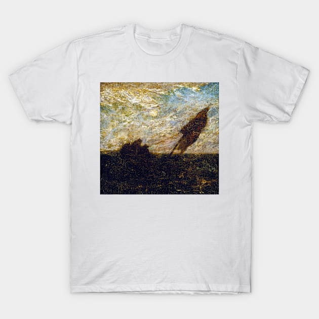 Albert Pinkham Ryder The Waste of Waters is Their Field T-Shirt by pdpress